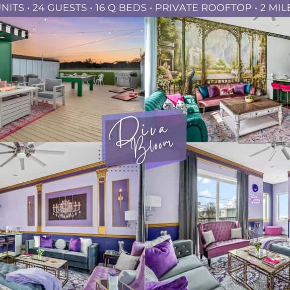 3 m to Downtown!Sleeps 24! 2 Homes ! Rooftop Glam! - Image 1
